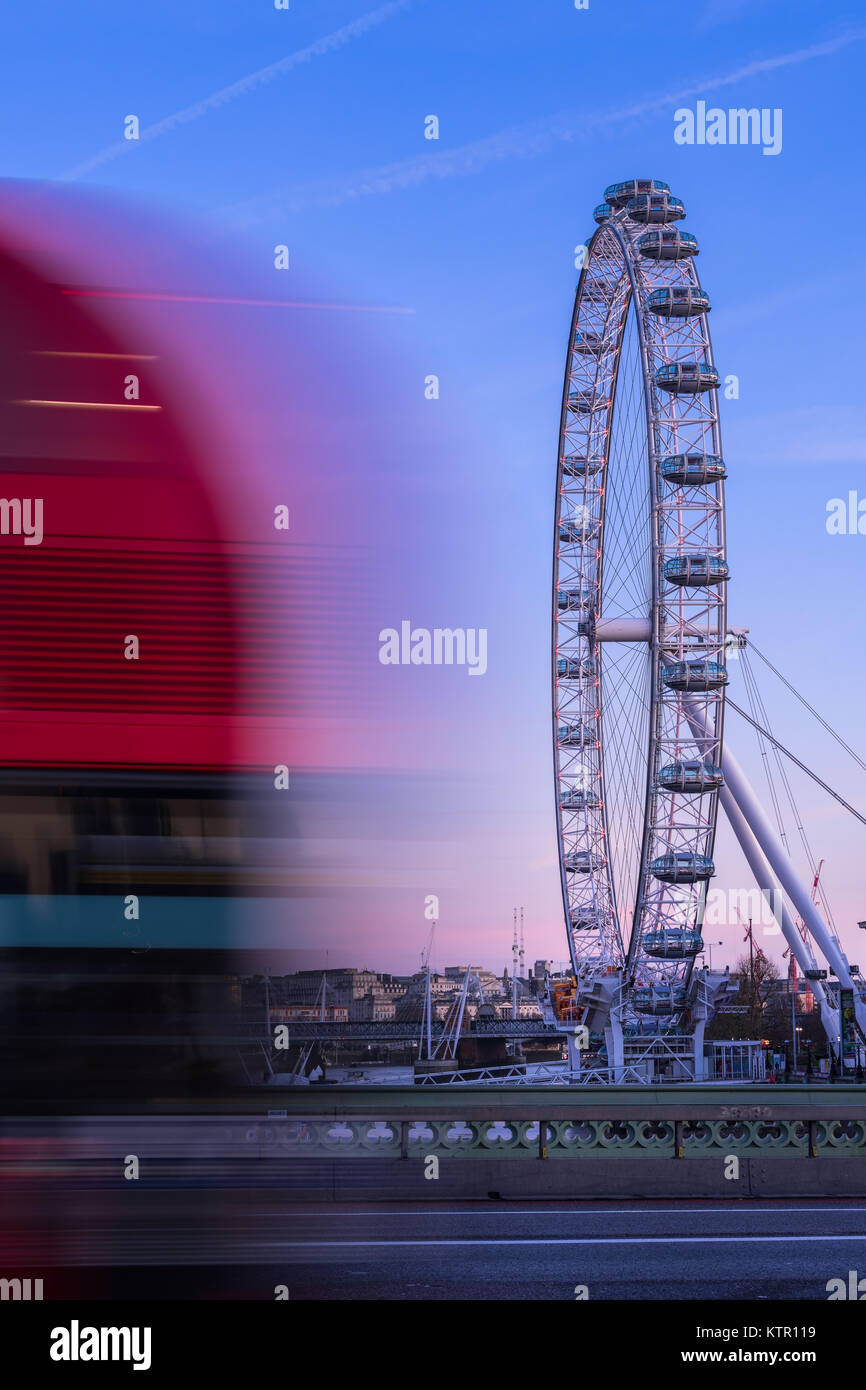 Bus pass London Eye Stock Photo Alamy
