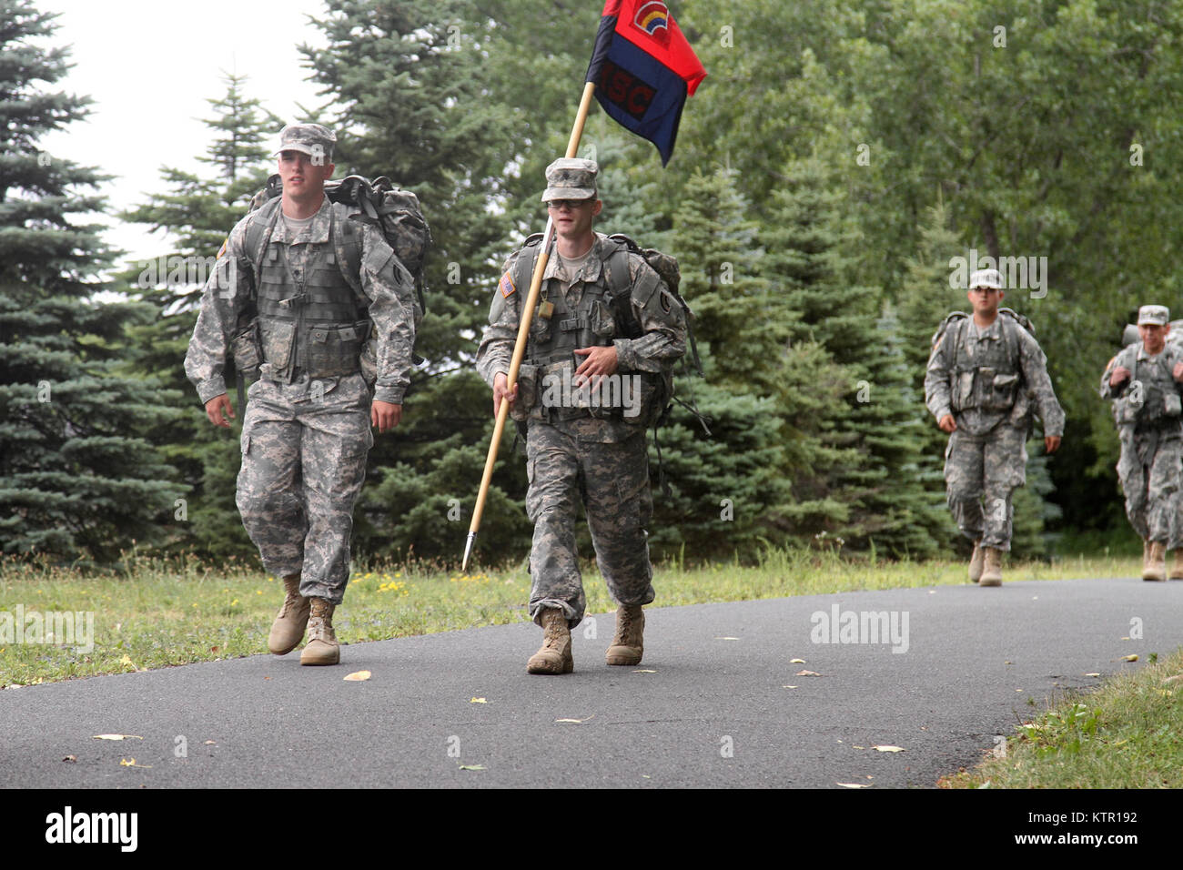 Soldiers of the 42nd Infantry Division Headquarters and Support Company ...