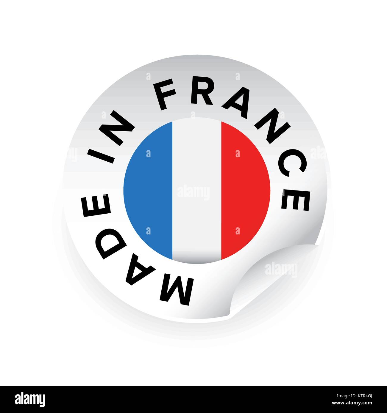 Made in France label tag sticker Stock Vector