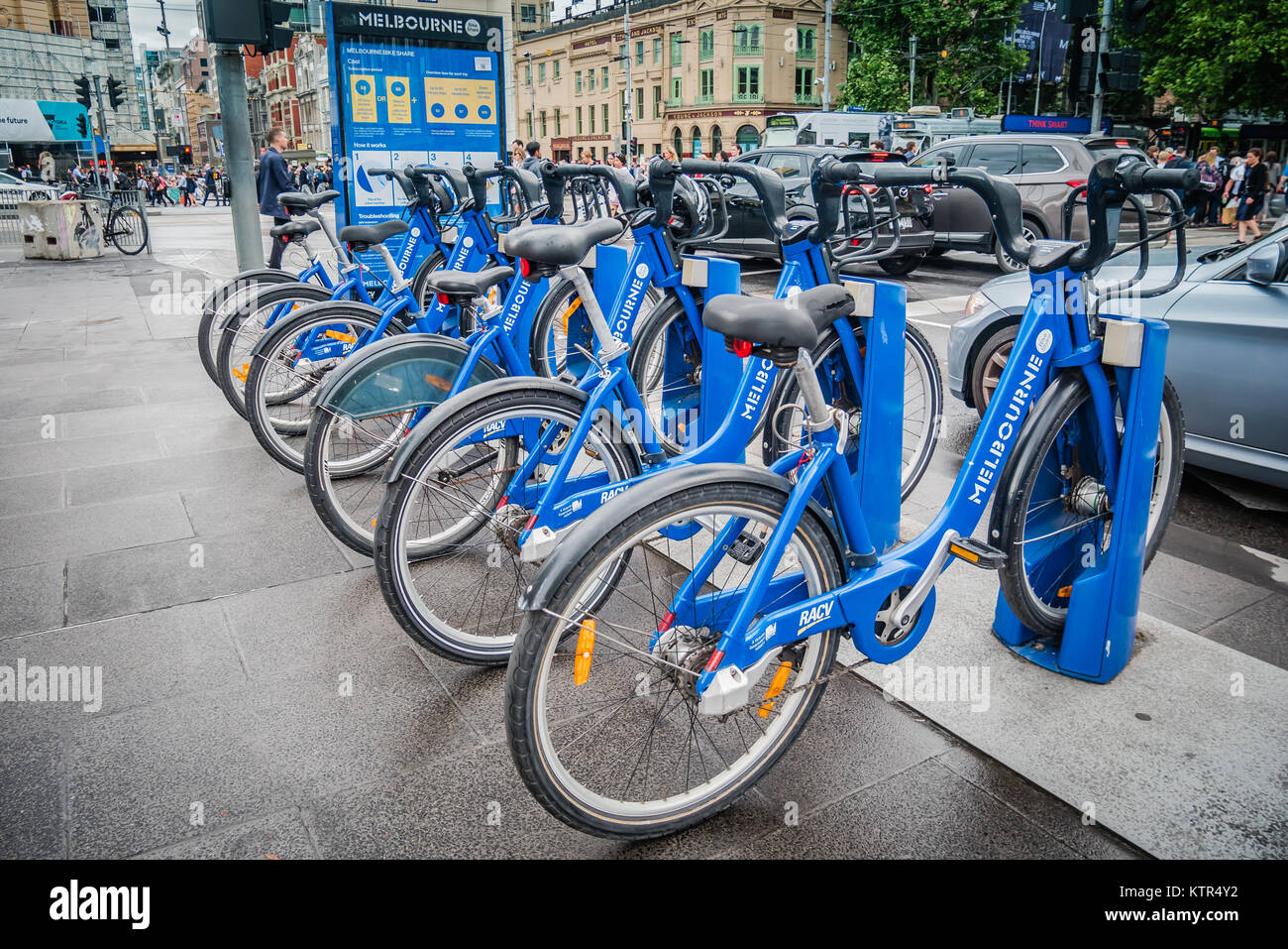 melbourne bike rental Stock Photo Alamy
