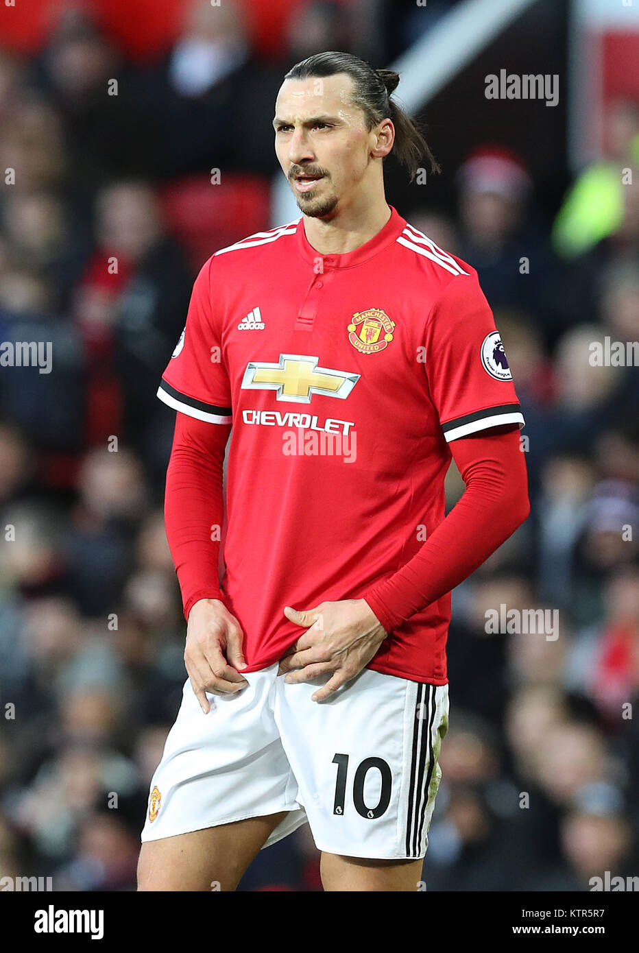 Manchester United's Zlatan Ibrahimovic during the Premier League match at  Old Trafford, Manchester Stock Photo - Alamy