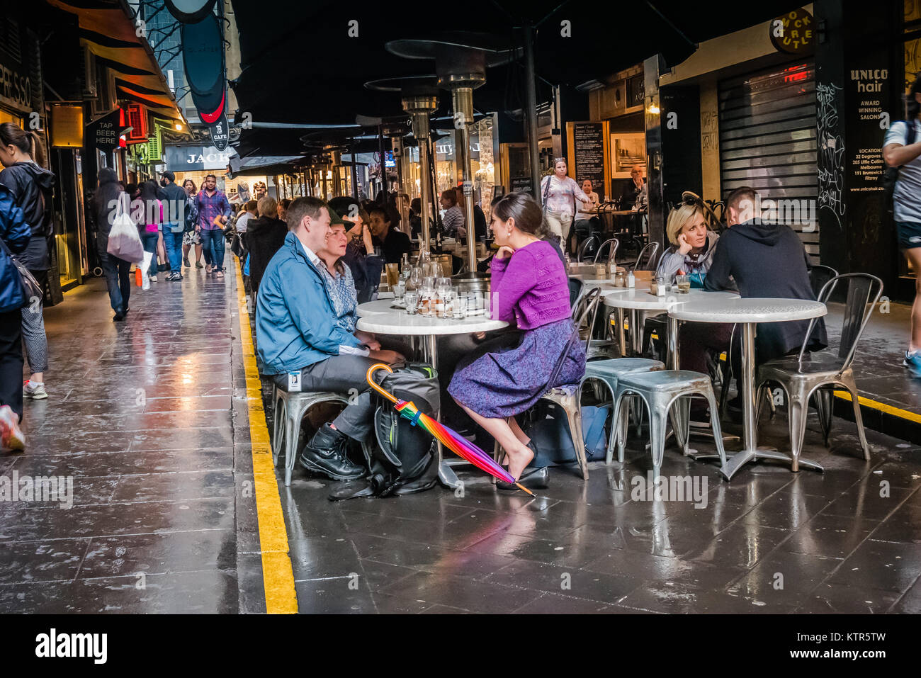 street café melbourne Stock Photo