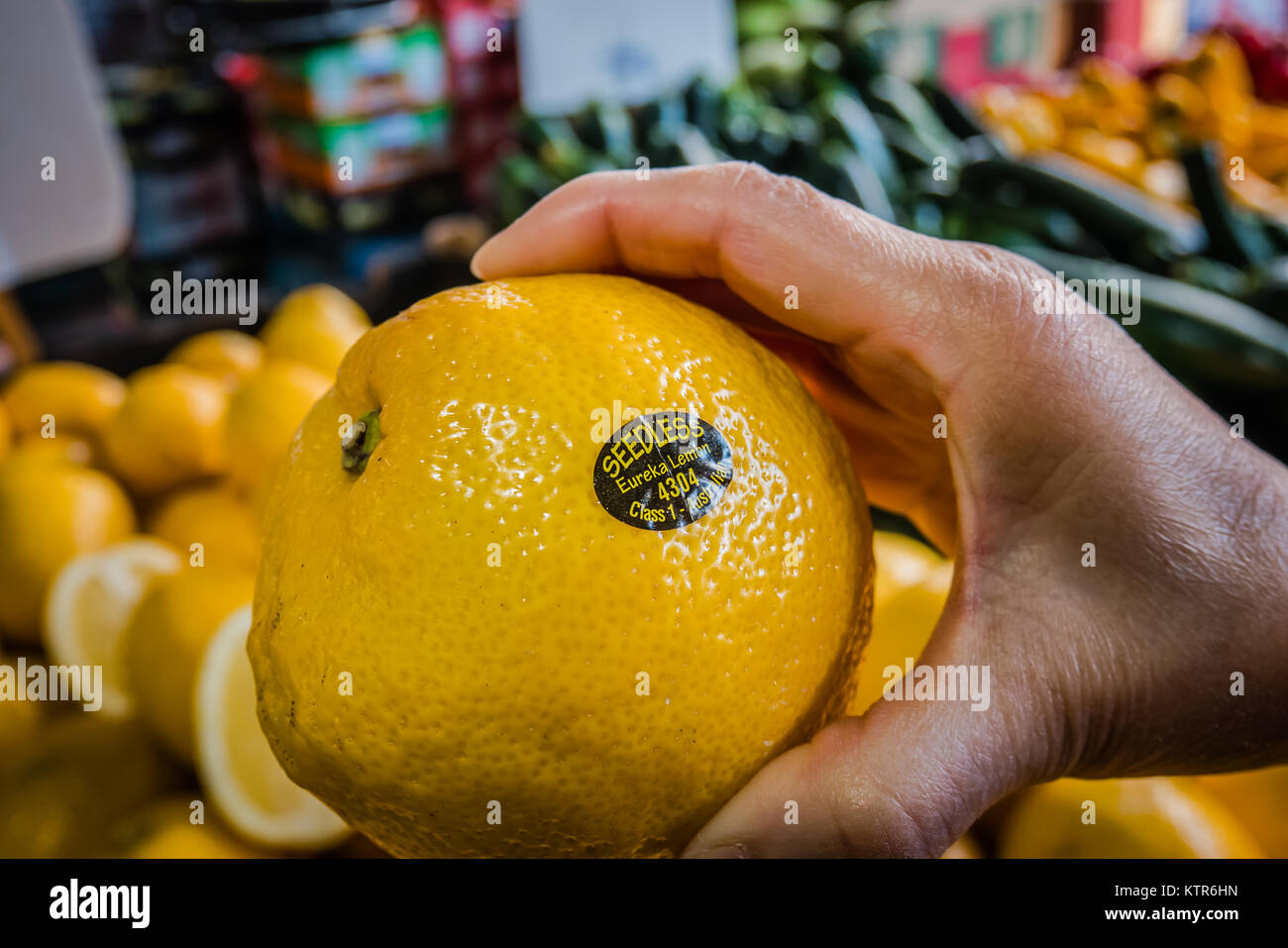 melbourne queen victoria market is the largest open air market in australia Stock Photo