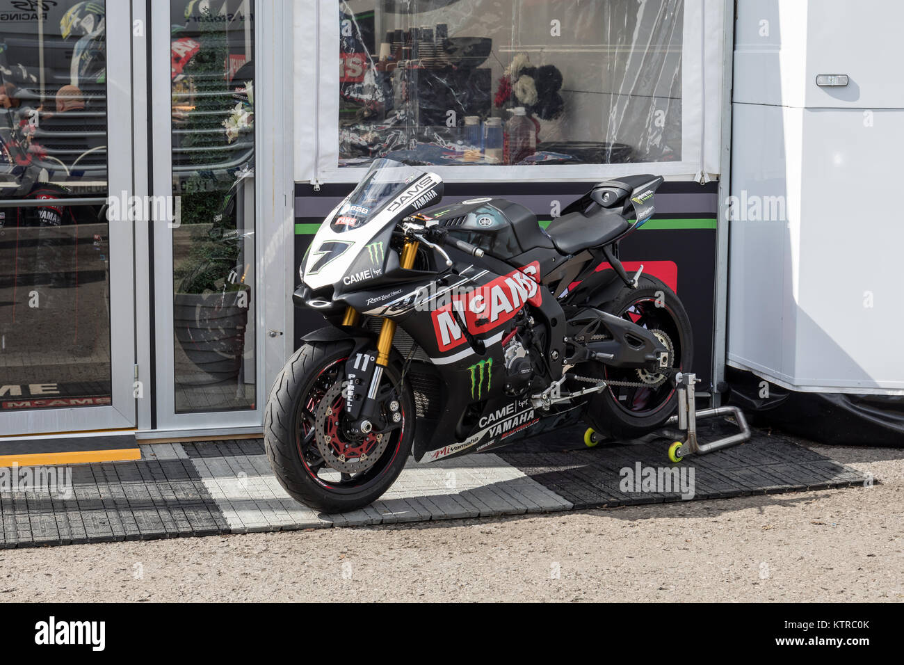 McAMS Yamaha YZF R1, Michael Laverty 7, BSB Championship 2017 Stock Photo