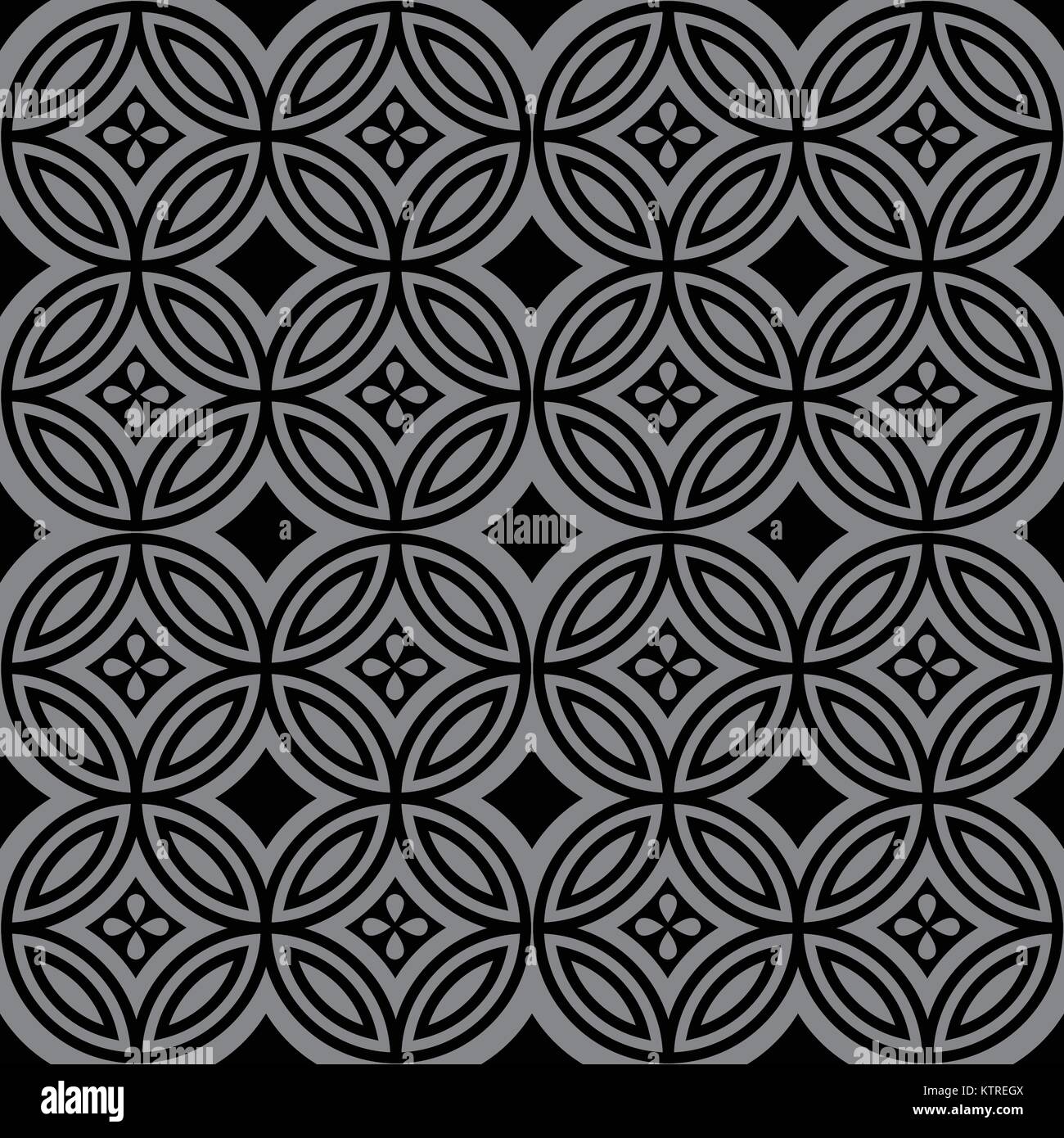 Antique seamless silver background round cross line flower Stock Vector ...