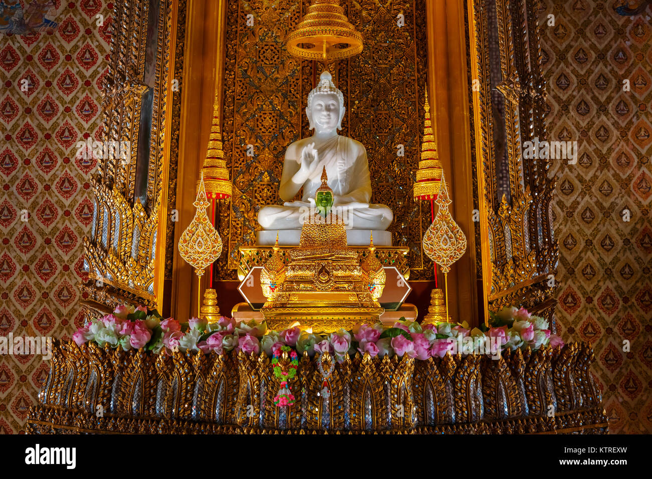Buddha Image in a Temple in thailand Stock Photo - Alamy