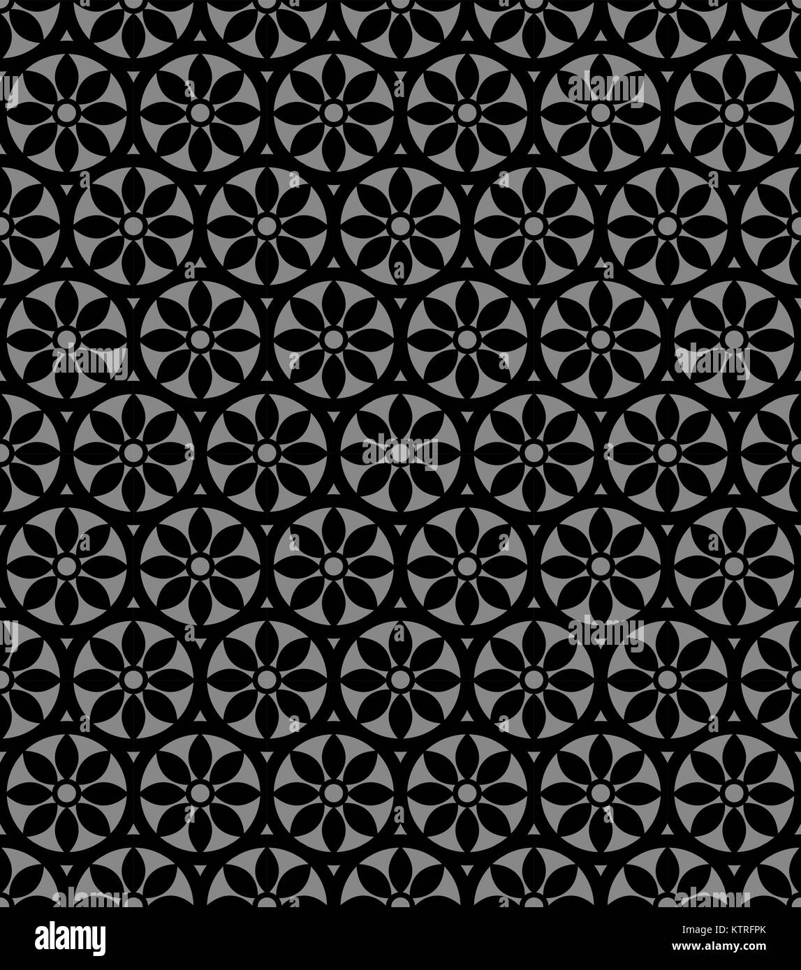 Antique seamless silver background round cross flower Stock Vector ...