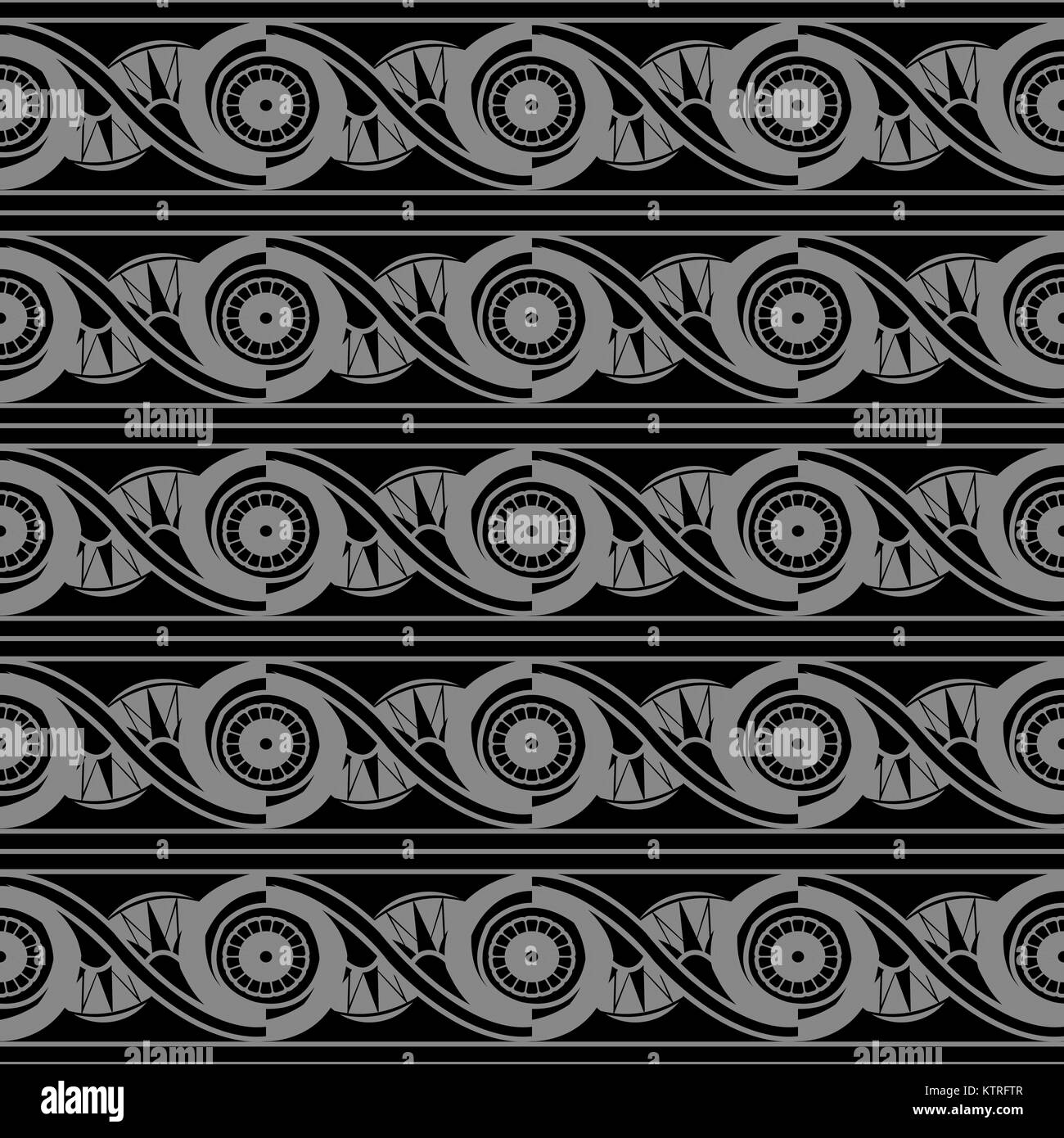 Antique seamless silver background round spiral cross flower Stock ...