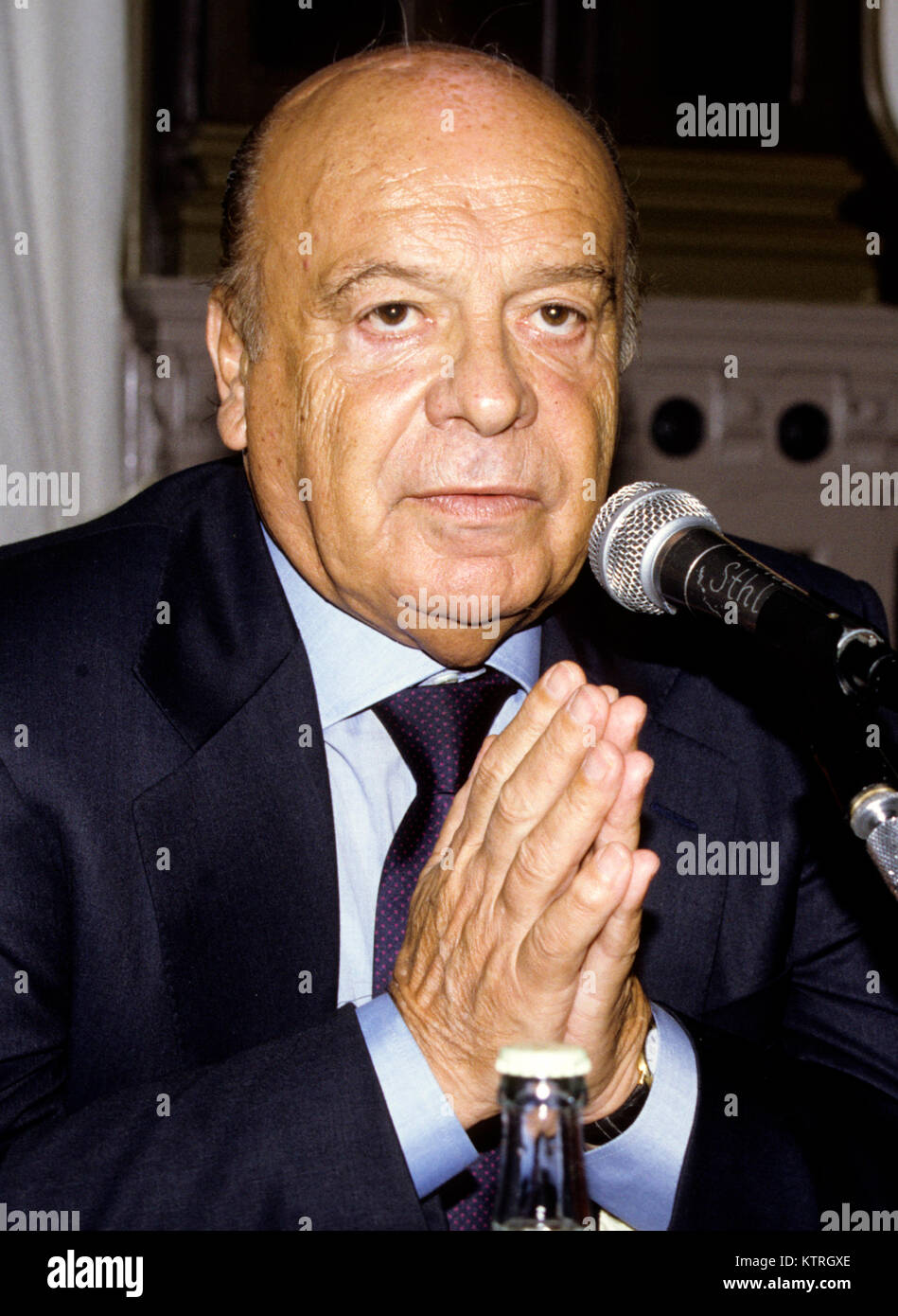 PRIMO NEBIOLO Italy Sports official and President of  the International Association of Athletics Federation  1992 Stock Photo