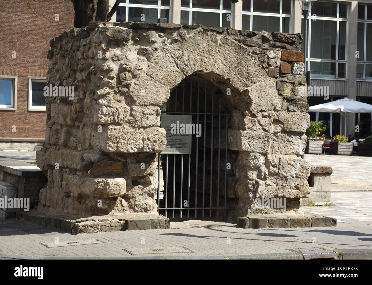 Römischer Abwasserkanal, Römische Bauten, Köln, Nordrhein-Westfalen, Deutschland, Europa   I Roman Sewer, Roman Buildings, Cologne, Rhineland-Westphal Stock Photo