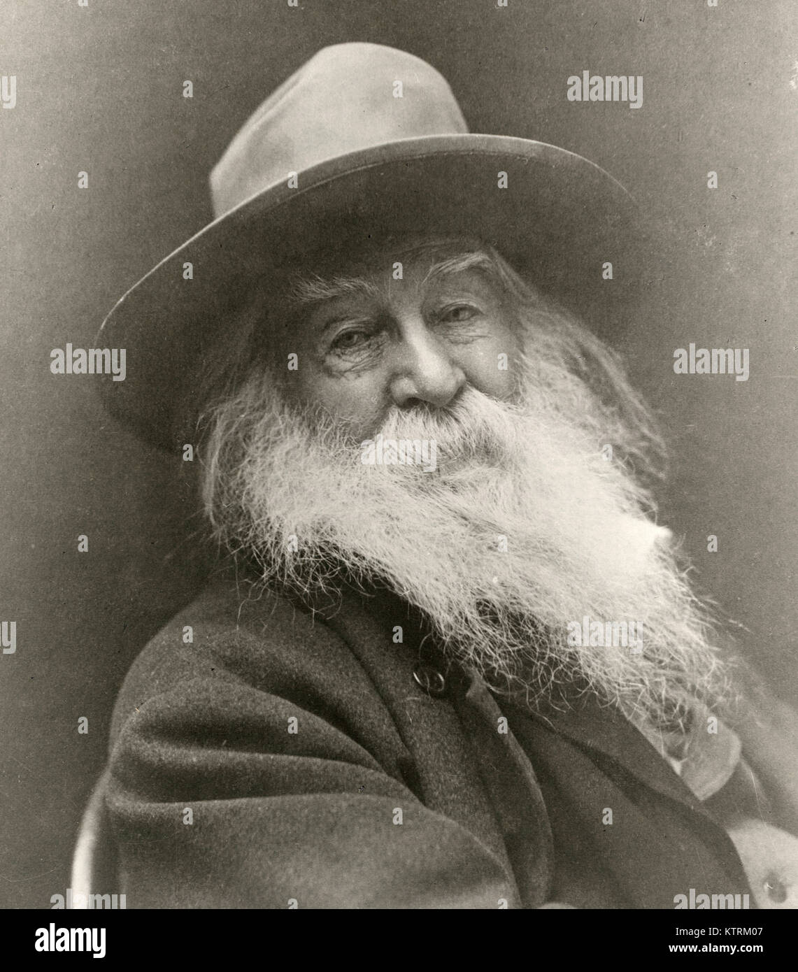 Walt Whitman, Walter "Walt" Whitman, American poet Stock Photo