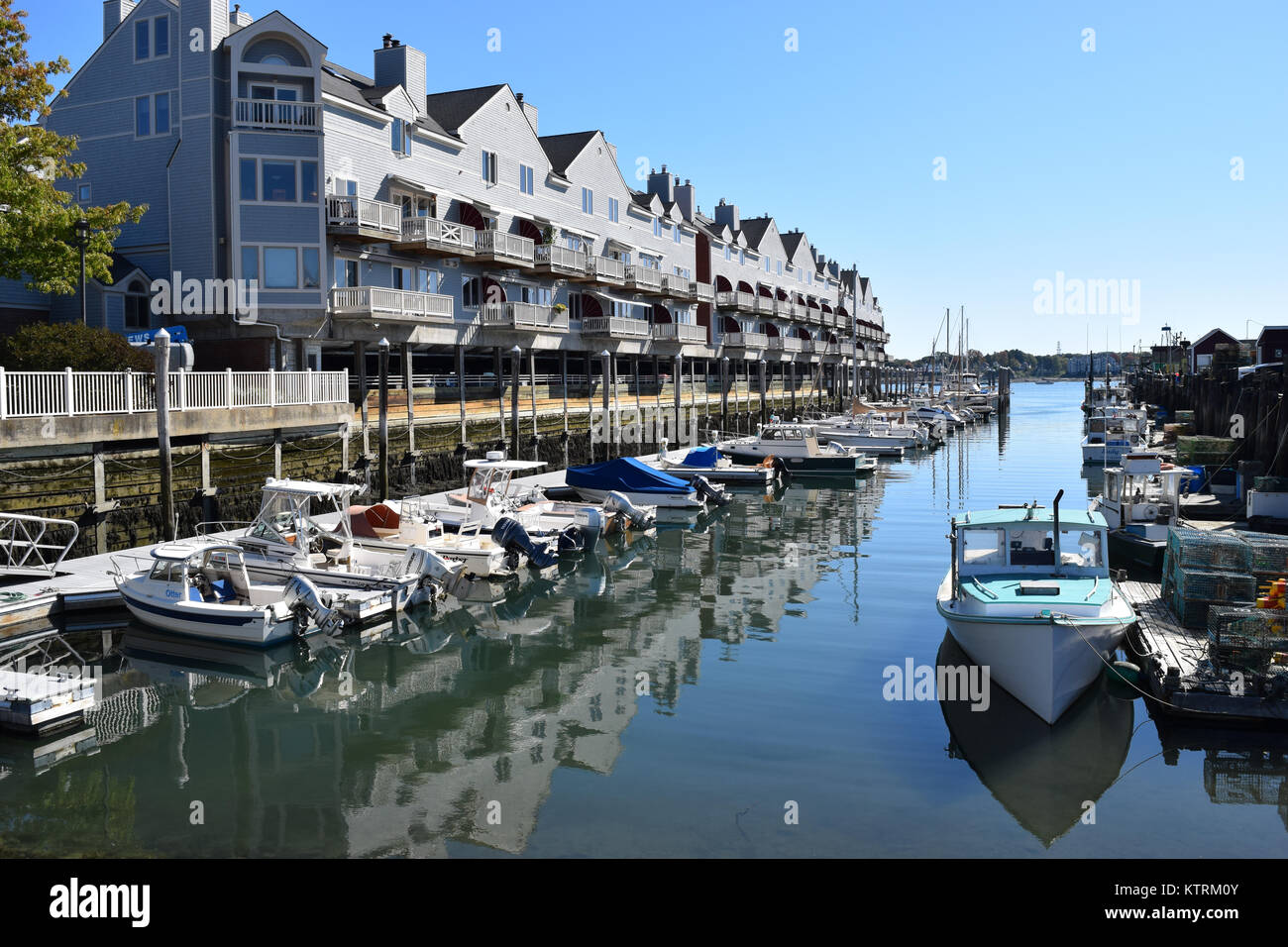 A Marina on the waterfront in Portland, Maine Stock Photo Alamy