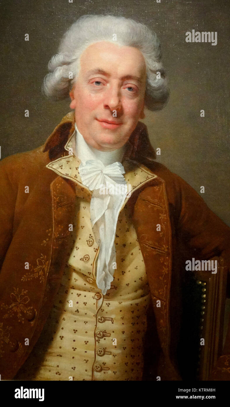 Portrait of Claude Nicolas Ledoux by Martin Drolling, 1790 Stock Photo