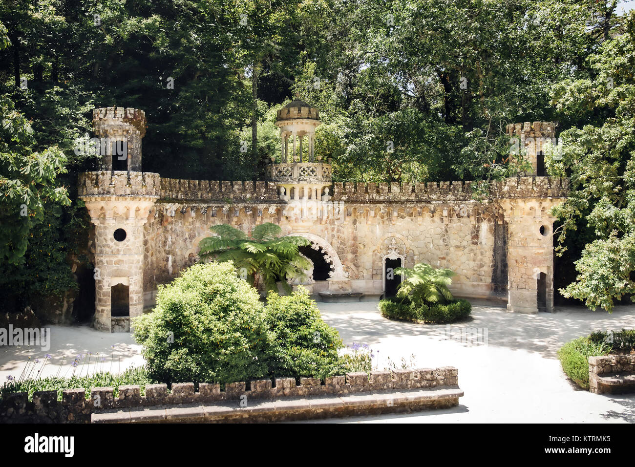 Portal Of Guardians In Quinta Da Regaleira In Sintra, Portugal Stock ...