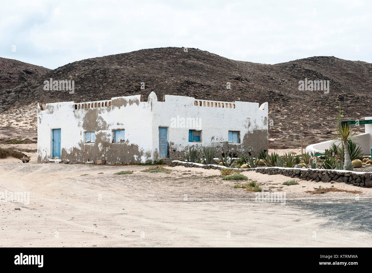 House in Casas de Pedro Barba, La Graciosa,  Chinijo Archipelago, Canary Islands, Spain Stock Photo