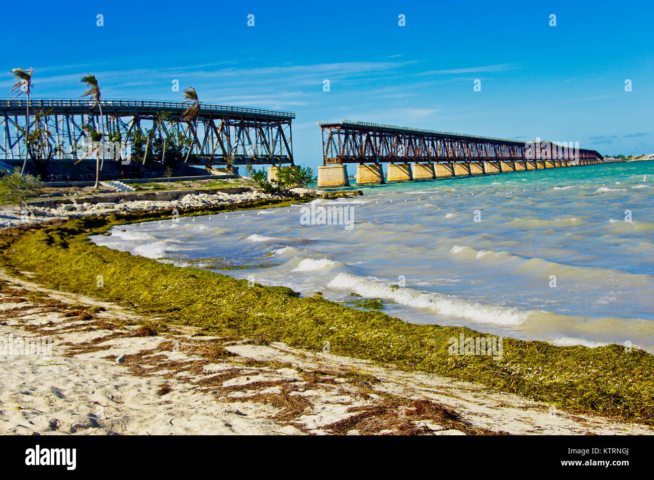 Bahia Honda Key with Bridge Stock Photo