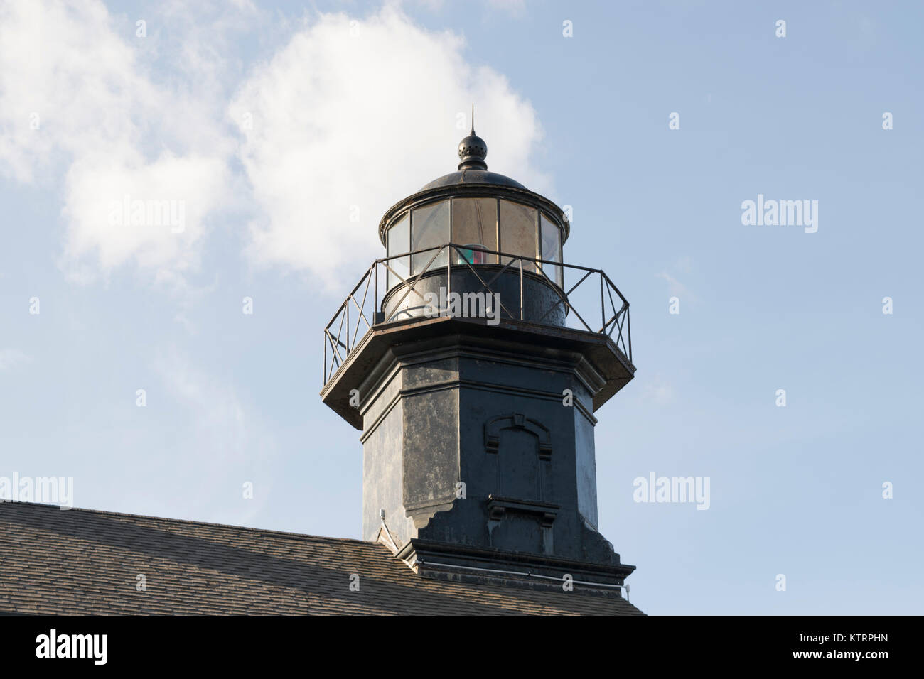 Old Field Point Lighthouse at East Setauket Long Island, NY. Stock Photo