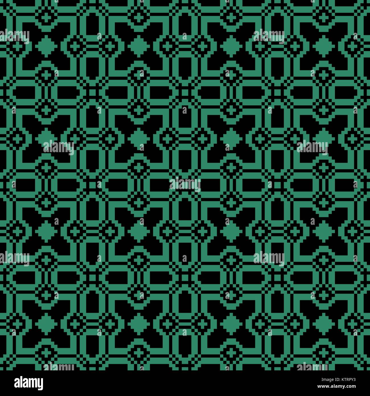 Antique seamless green background mosaic square geometry Stock Vector ...