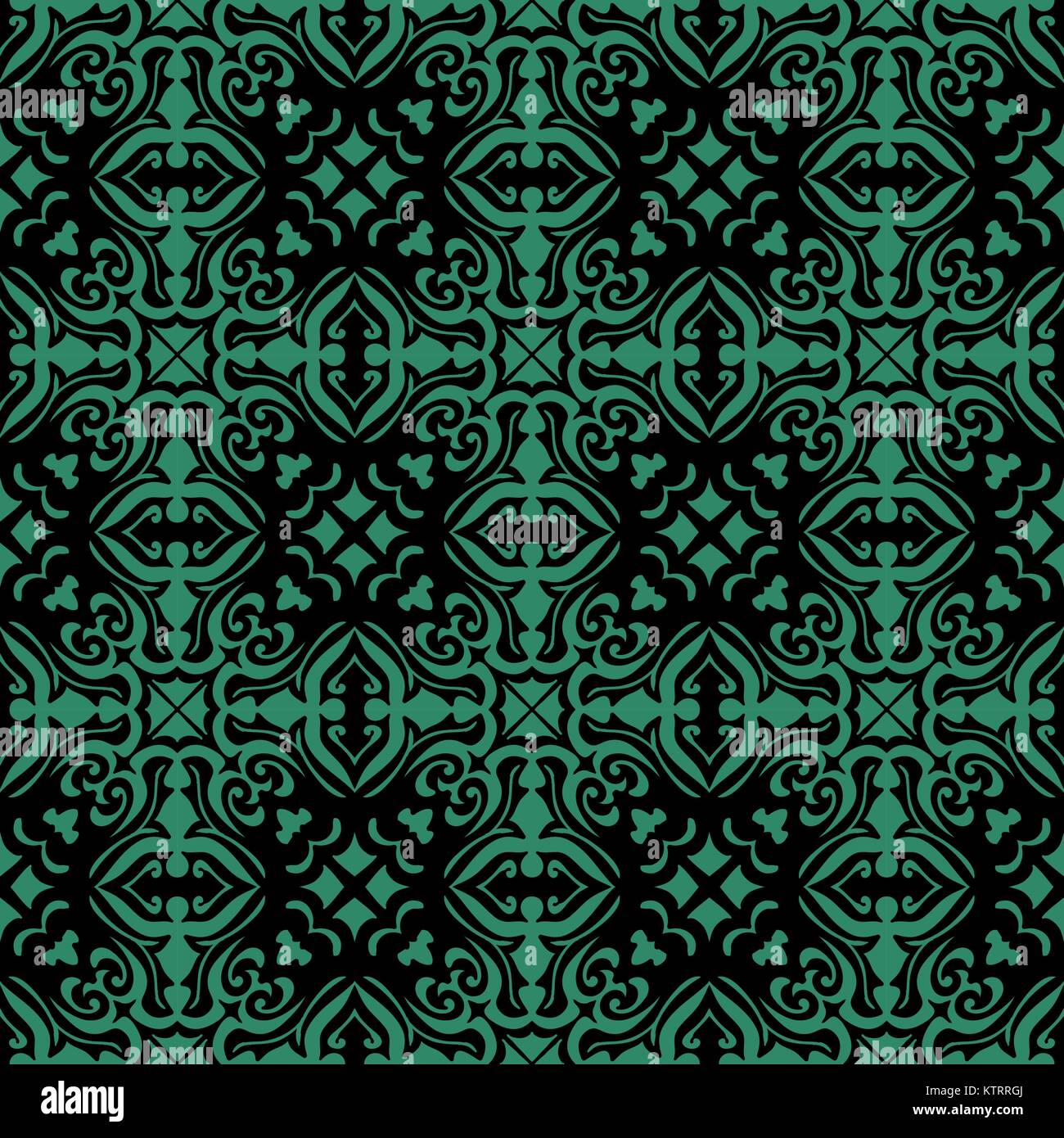 Antique seamless green background spiral round cross kaleidoscope Stock ...