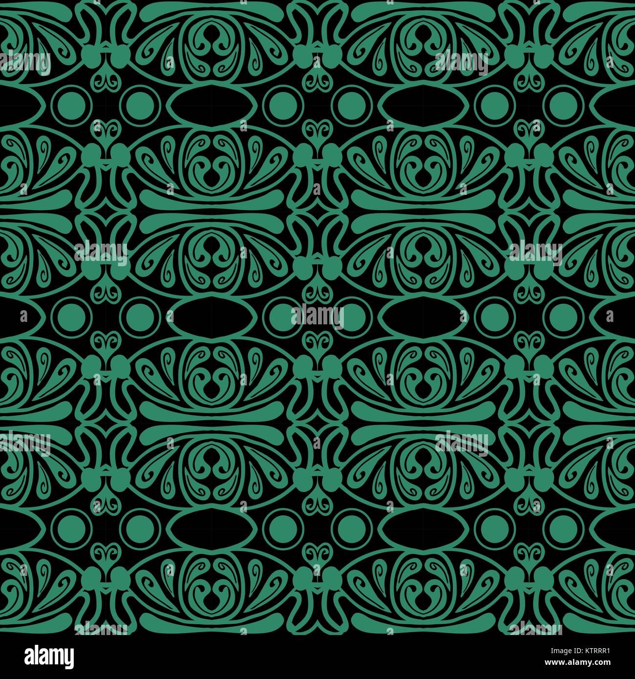 Antique seamless green background oval round curve geometry Stock ...
