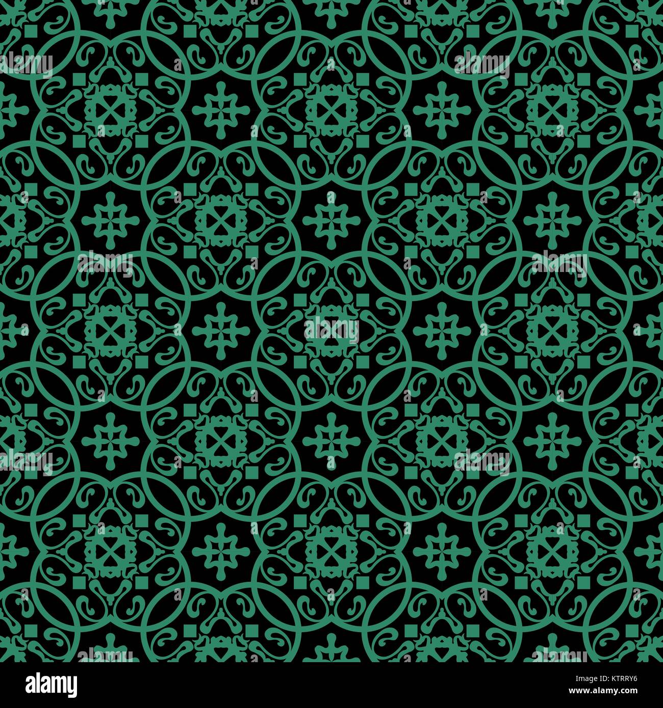 Antique seamless green background spiral round curve kaleidoscope Stock ...