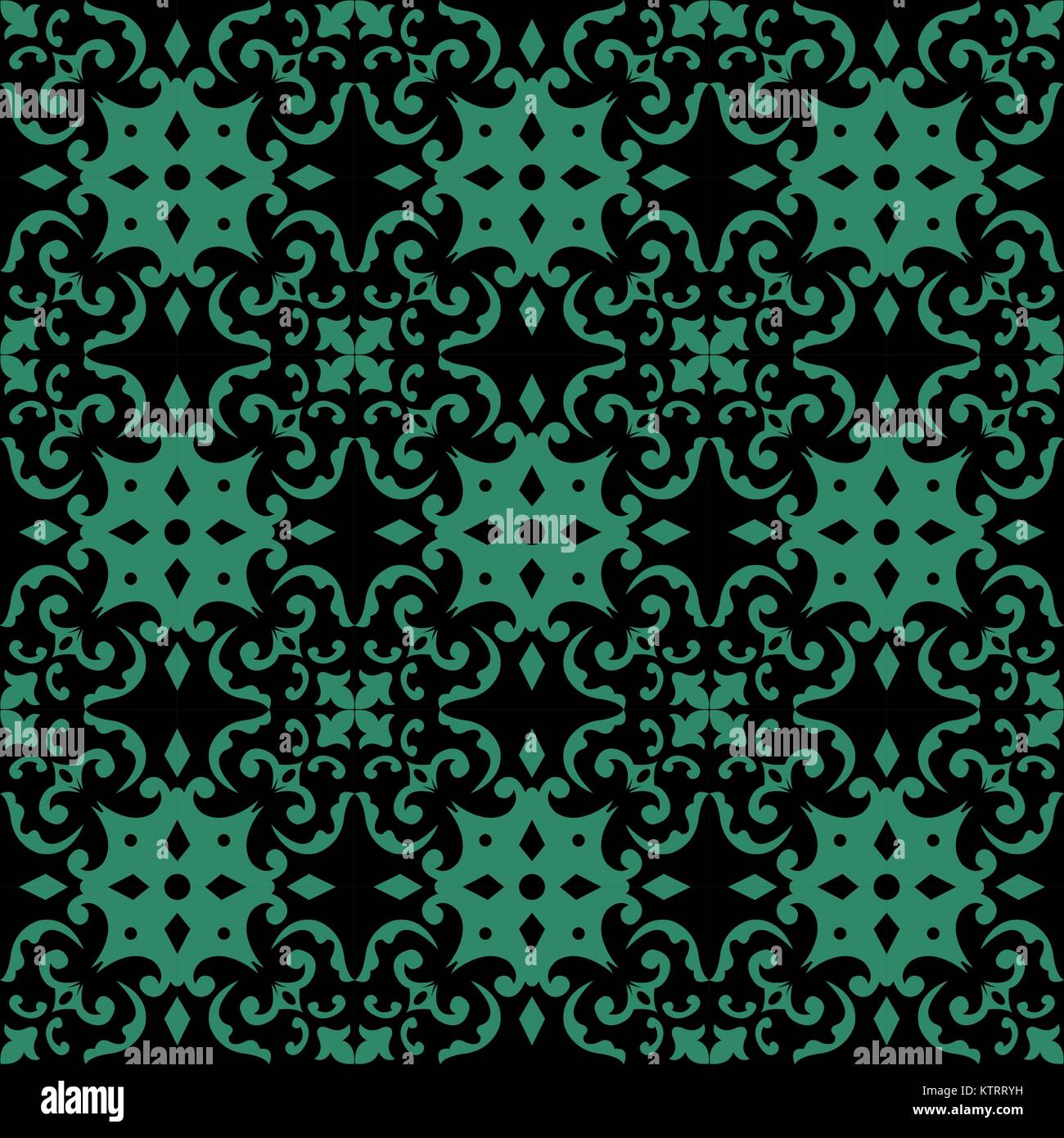 Antique seamless green background curve spiral kaleidoscope Stock ...