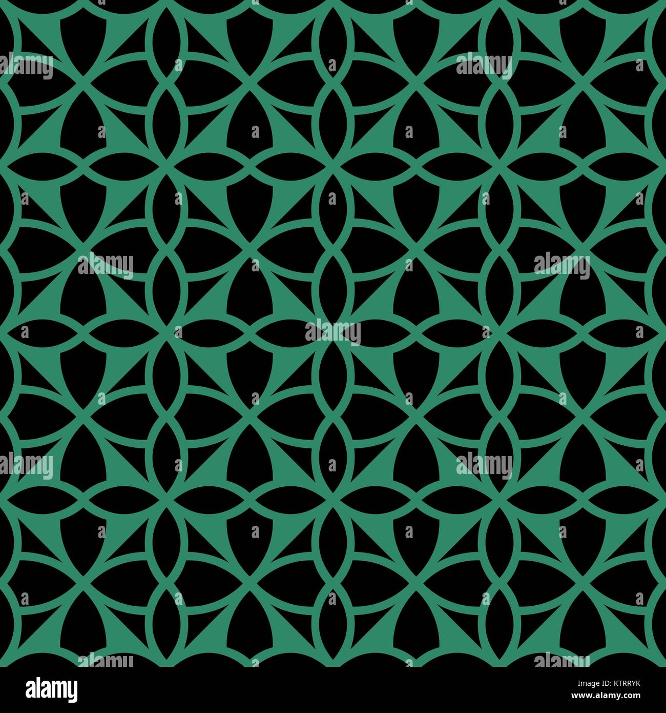 Antique seamless green background round circle geometry cross Stock ...