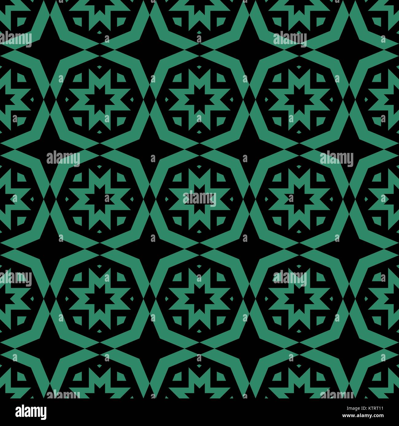 Antique seamless green background polygon geometry flower Stock Vector ...
