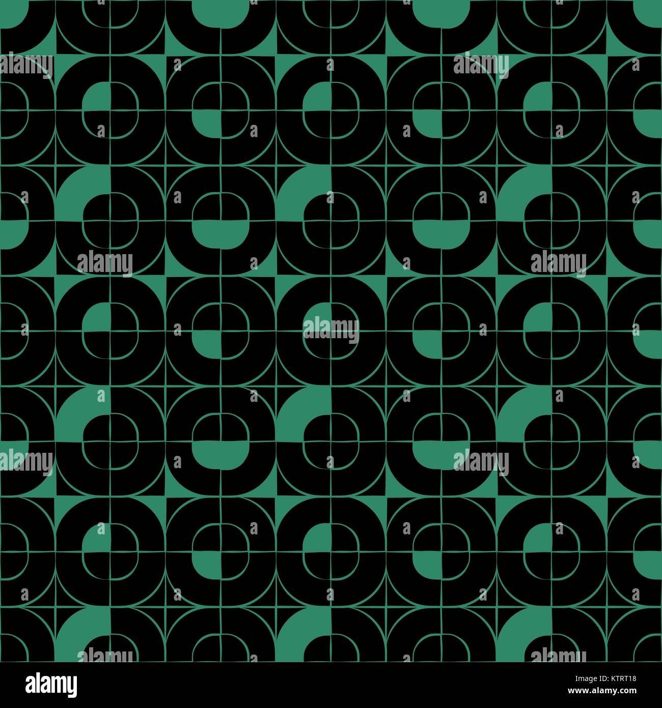 Antique seamless green background round square cross mosaic Stock ...