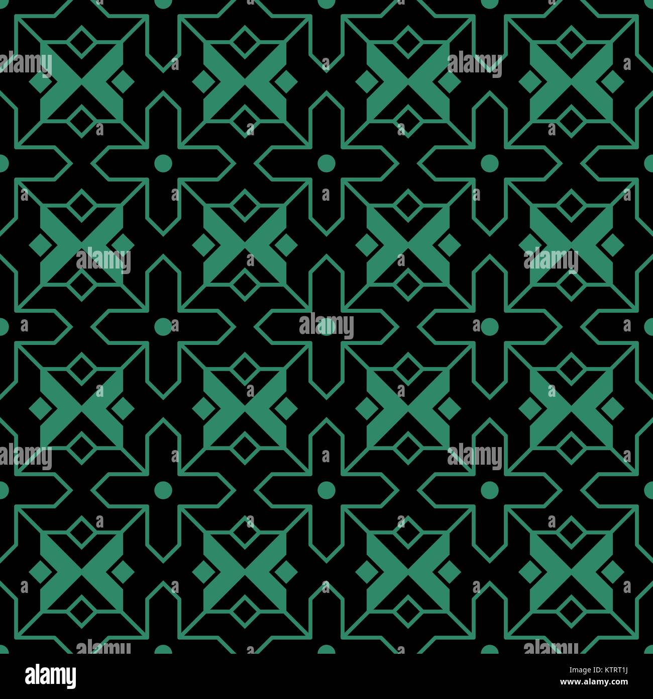 Antique seamless green background Islam cross star geometry Stock ...