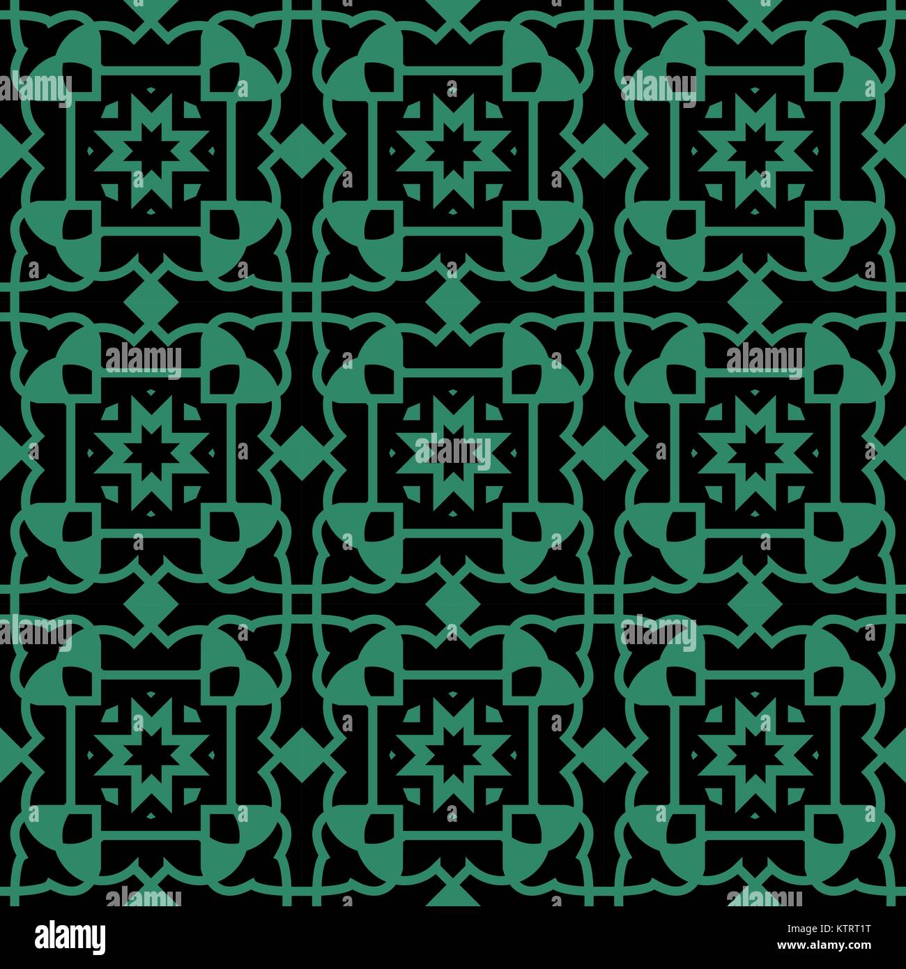 Antique seamless green background outline geometry cross Stock Vector ...