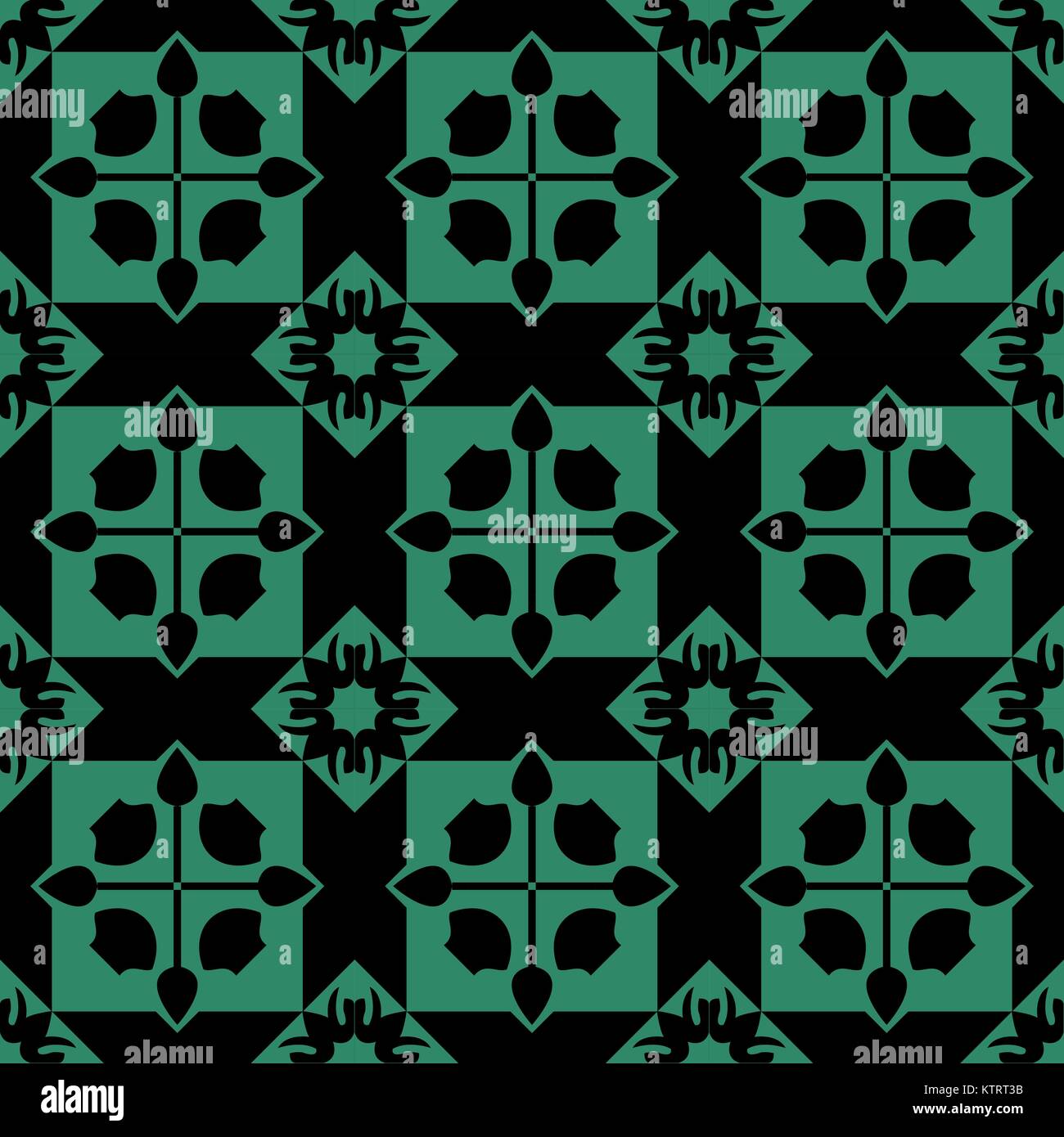 Antique seamless green background square cross geometry Stock Vector ...