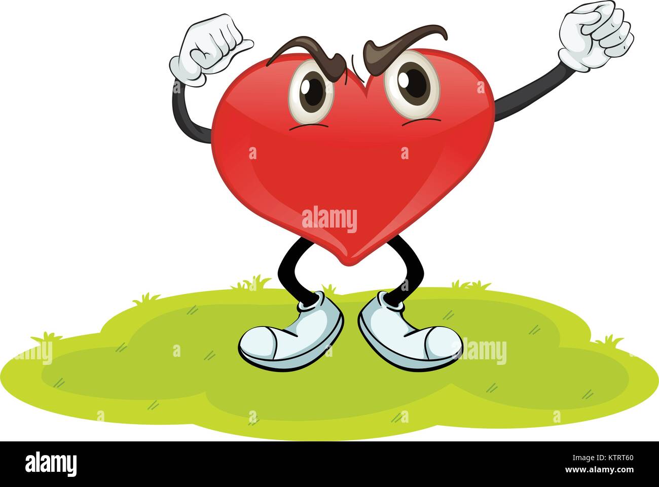 illustration of a heart in a beautiful nature Stock Vector Image & Art ...