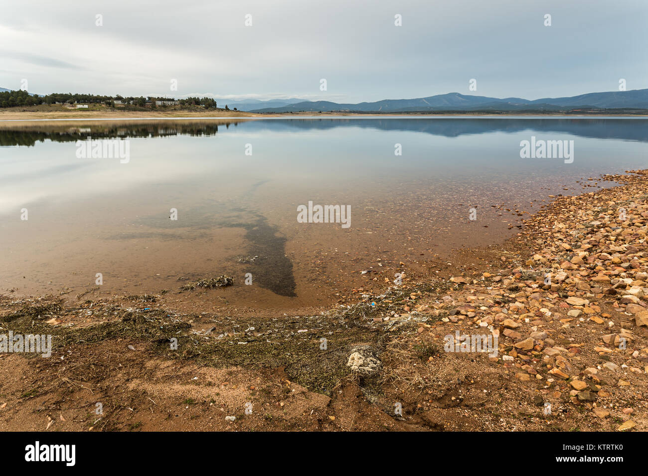 Landscape in the swamp of Gabriel y Galan. Spain Stock Photo