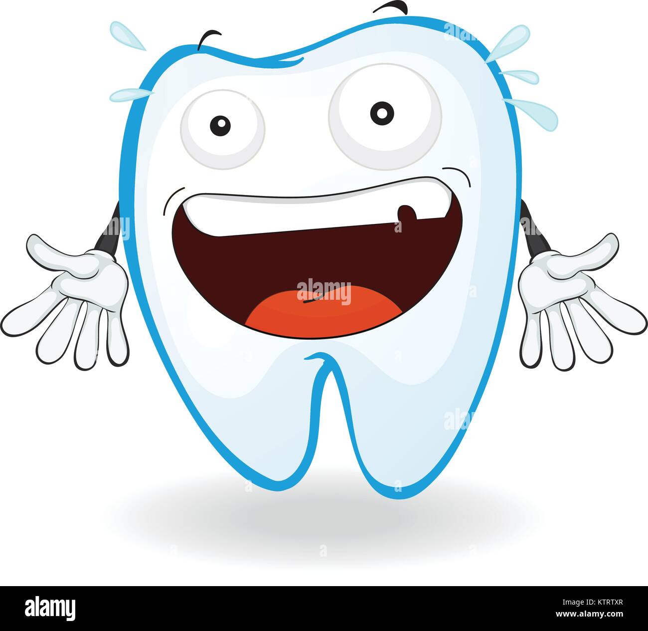 illustration of a tooth on a white background Stock Vector Image & Art ...