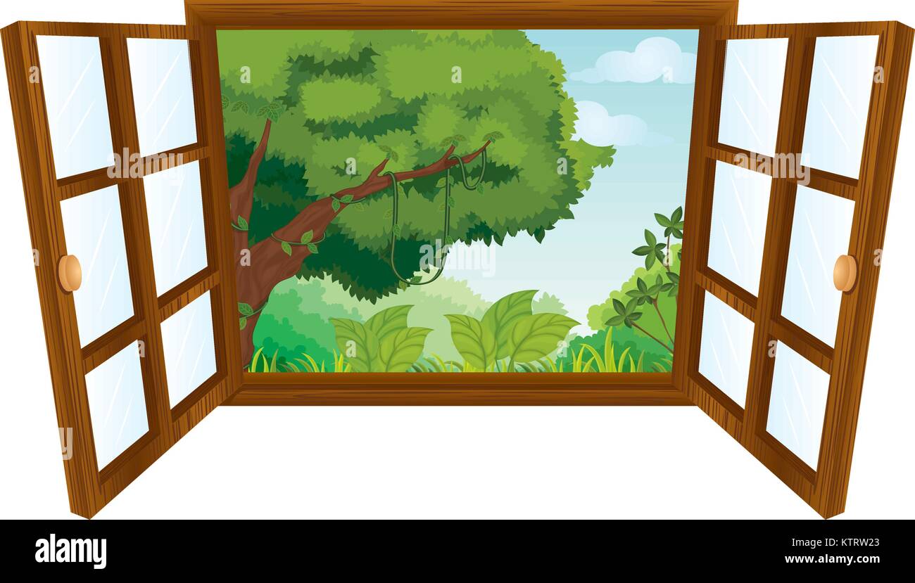 isolated window to nature scene Stock Vector Image & Art Alamy