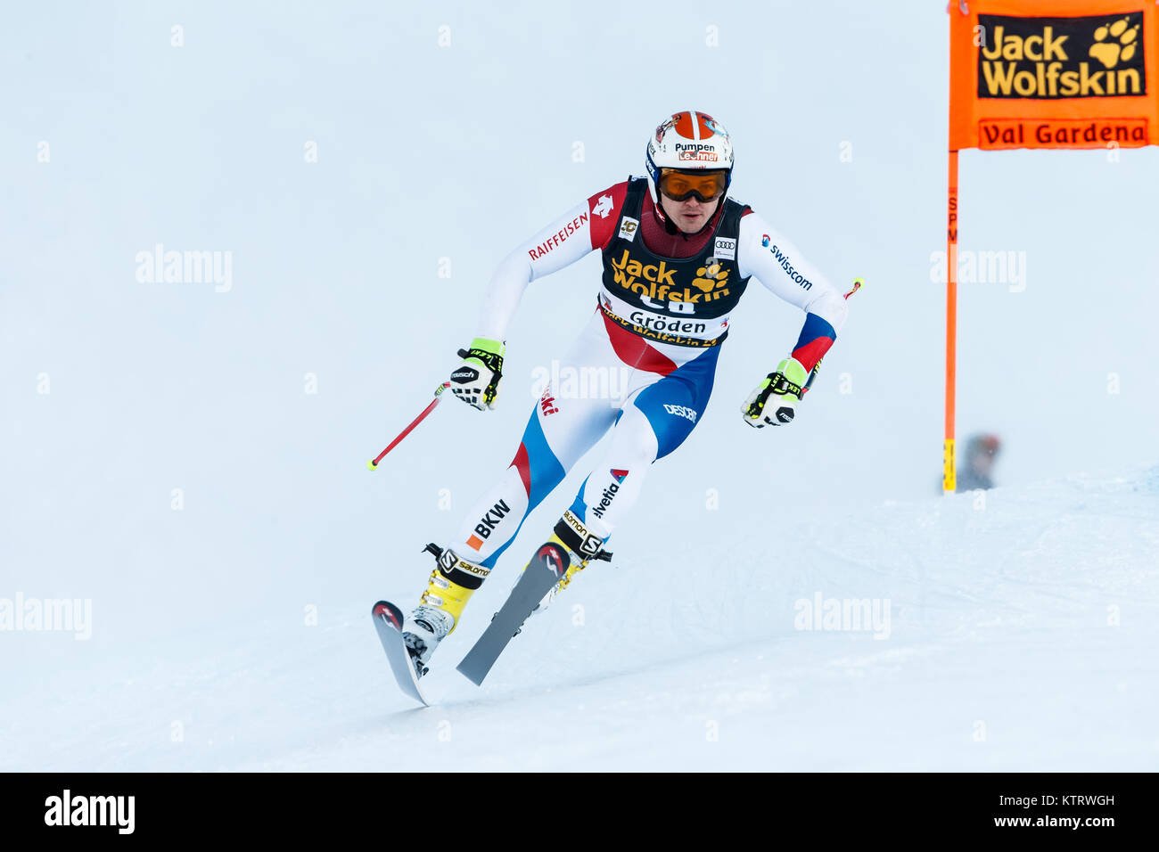 Val Gardena, Italy 14 December 2017. KRYENBUEHL Urs (Sui) competing in