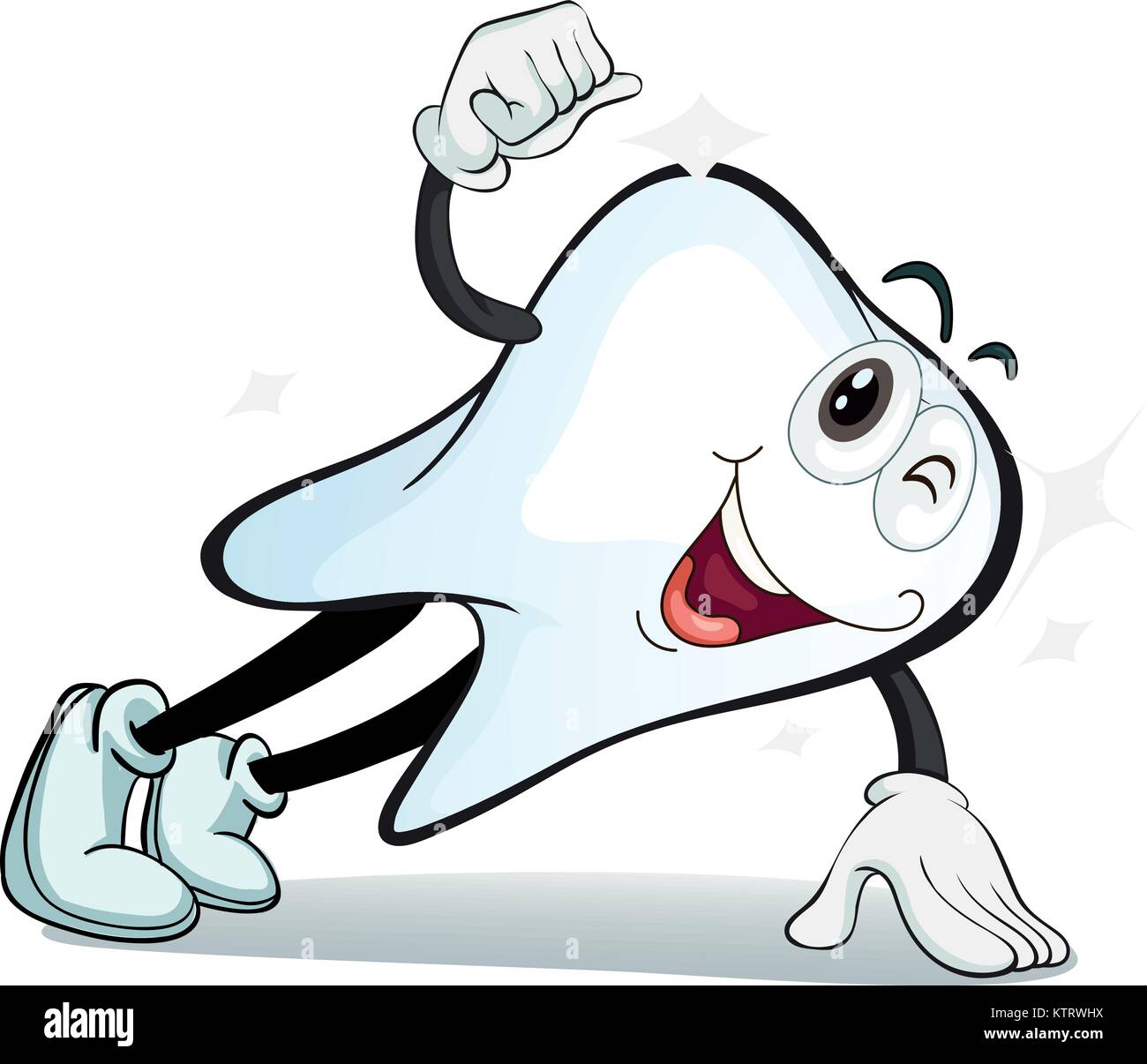 illustration of a tooth on a white background Stock Vector Image & Art ...