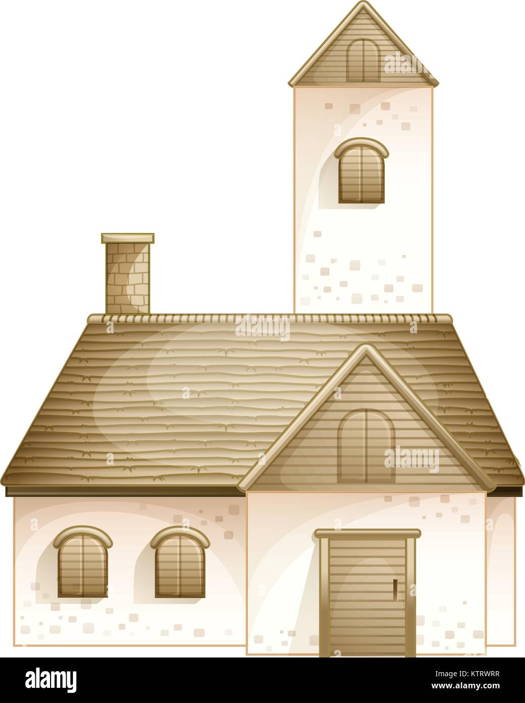 illustration of a house on a white background Stock Vector Image & Art ...