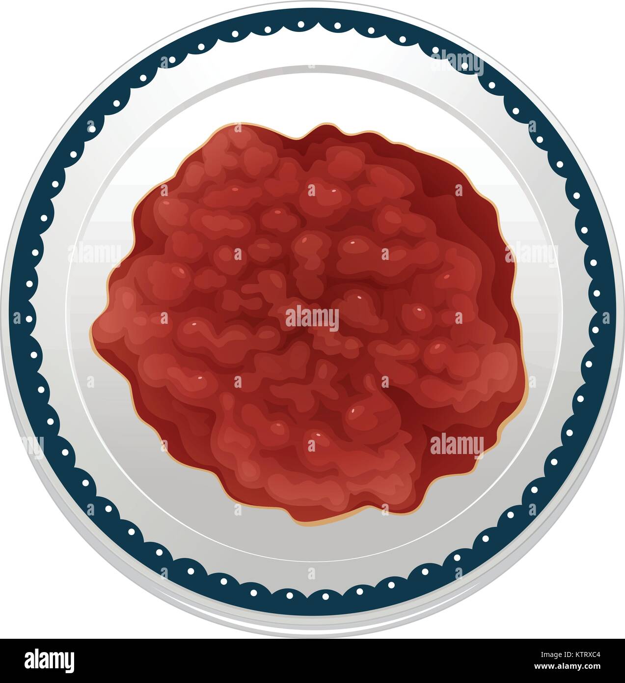 illustration of a bean dip on a white background Stock Vector Image