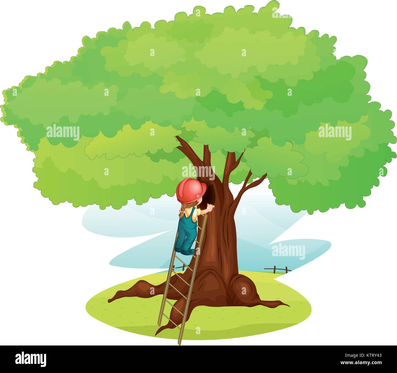 Climb a tree cartoon hi-res stock photography and images - Page 2