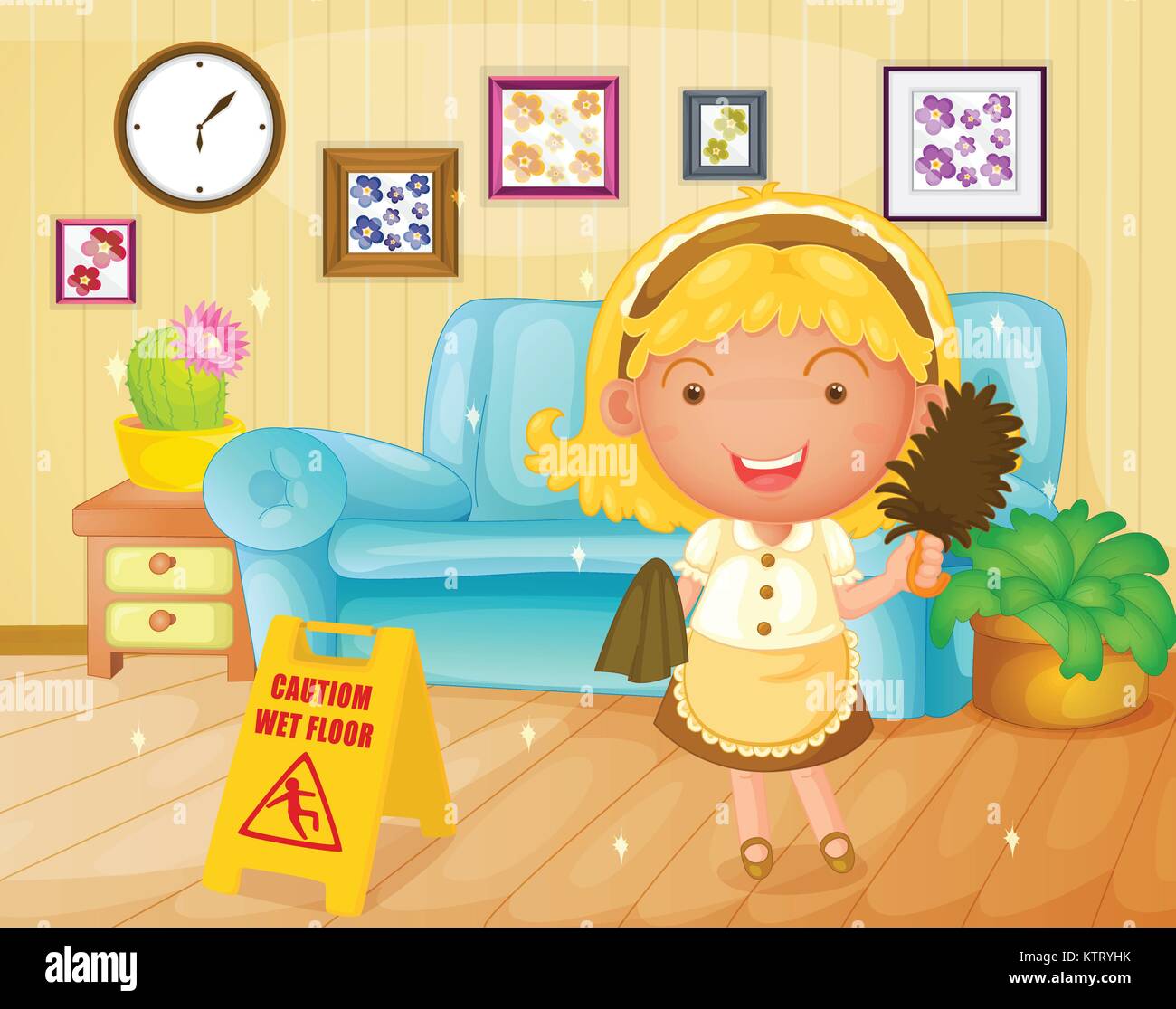 Housekeeper Vector Vectors High Resolution Stock Photography and Images