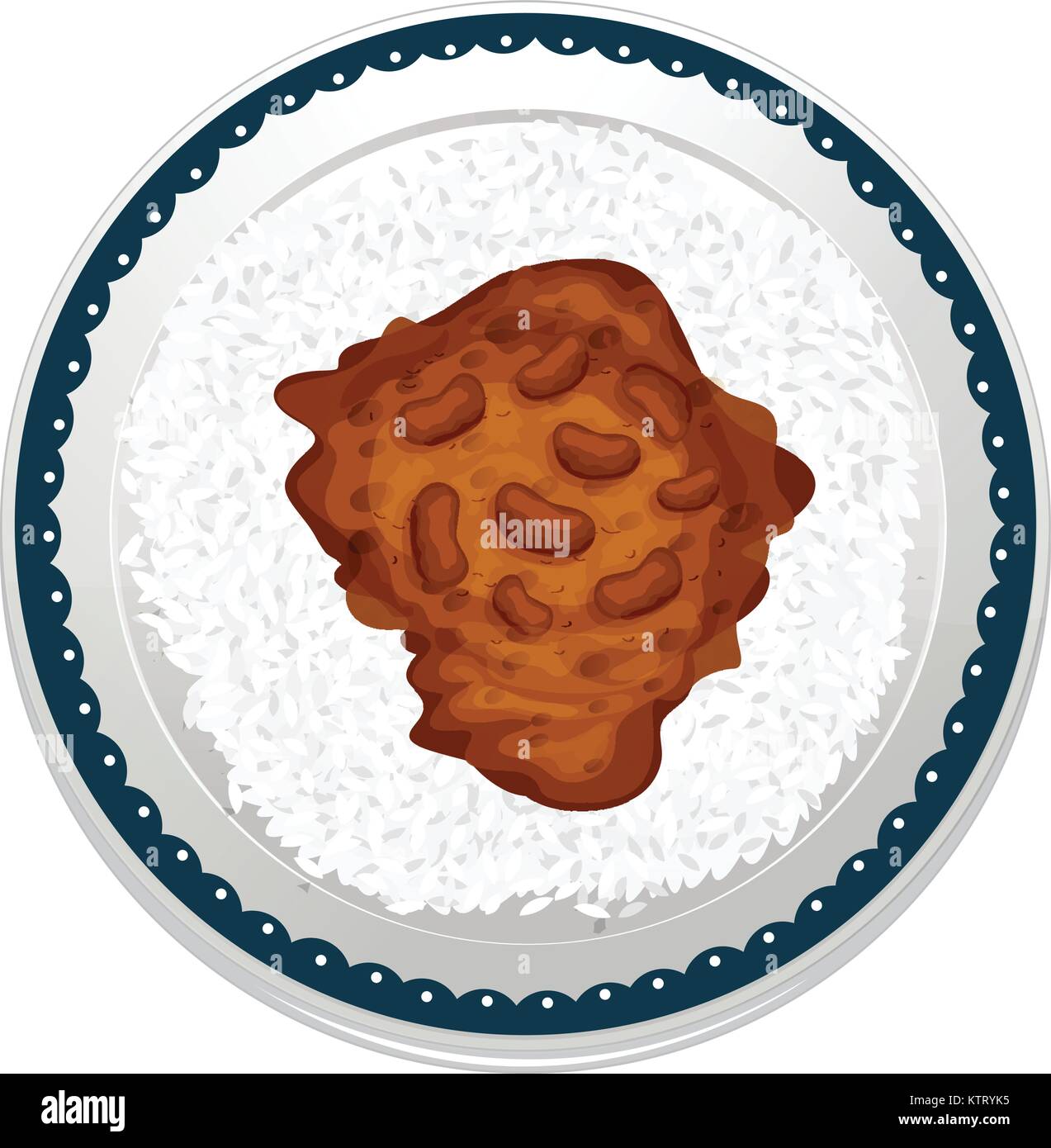 Cooked beans Stock Vector Images Alamy