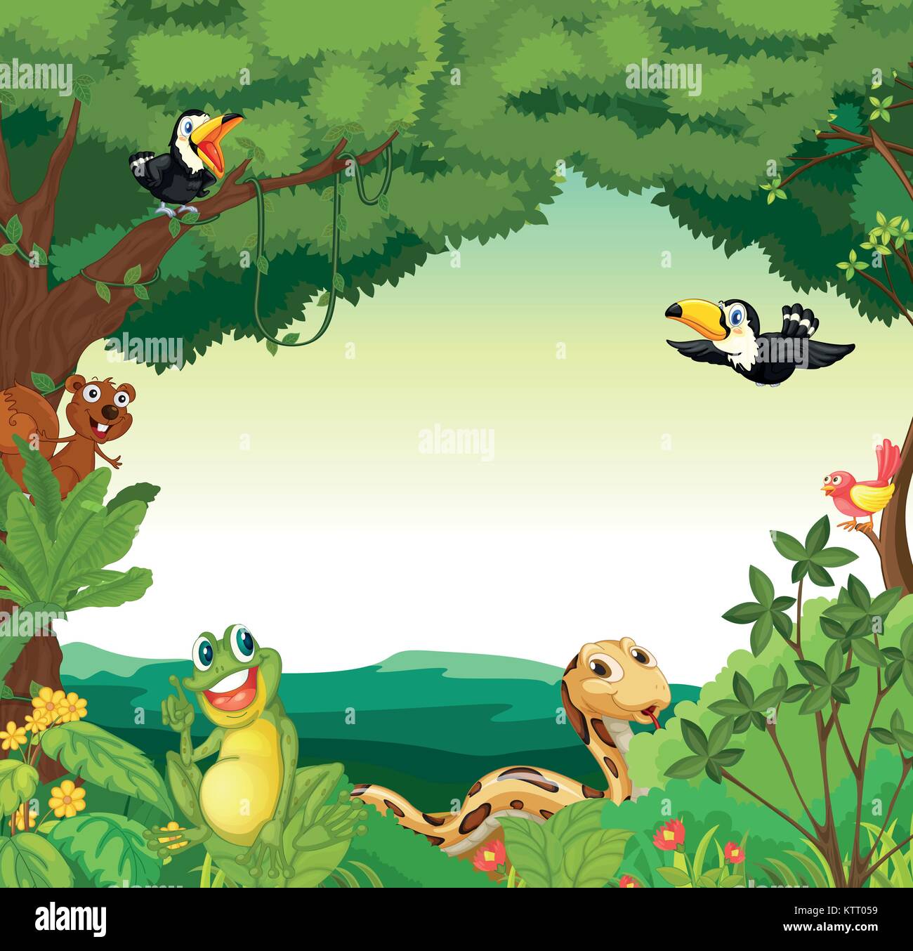 Jungle Scene Drawing