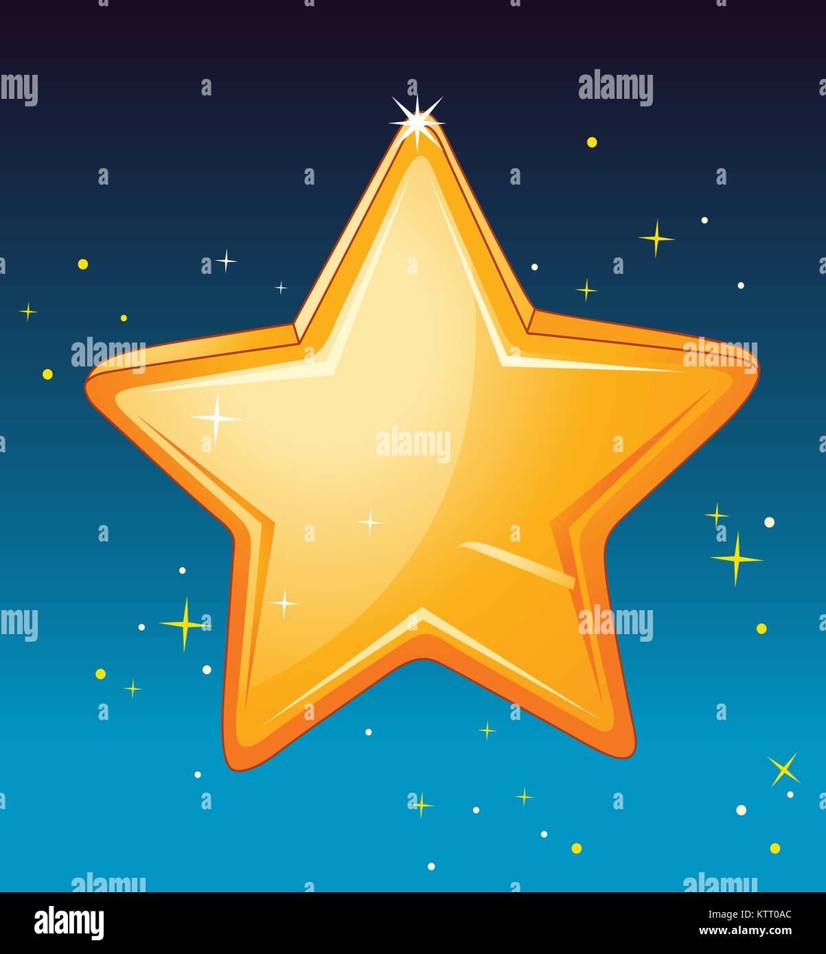 illustration of a star in night sky Stock Vector Image & Art - Alamy