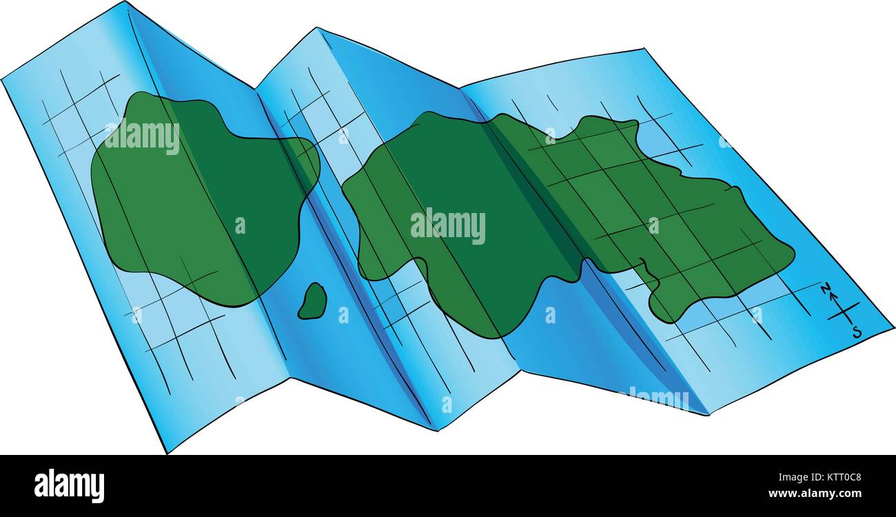Illustration of a simple map Stock Vector Image & Art - Alamy