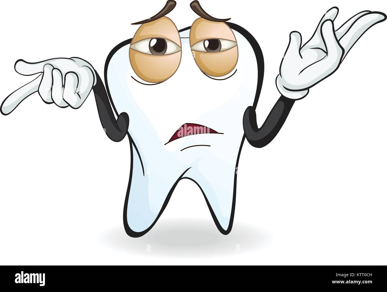 illustration of a tooth on a white background Stock Vector Image & Art ...