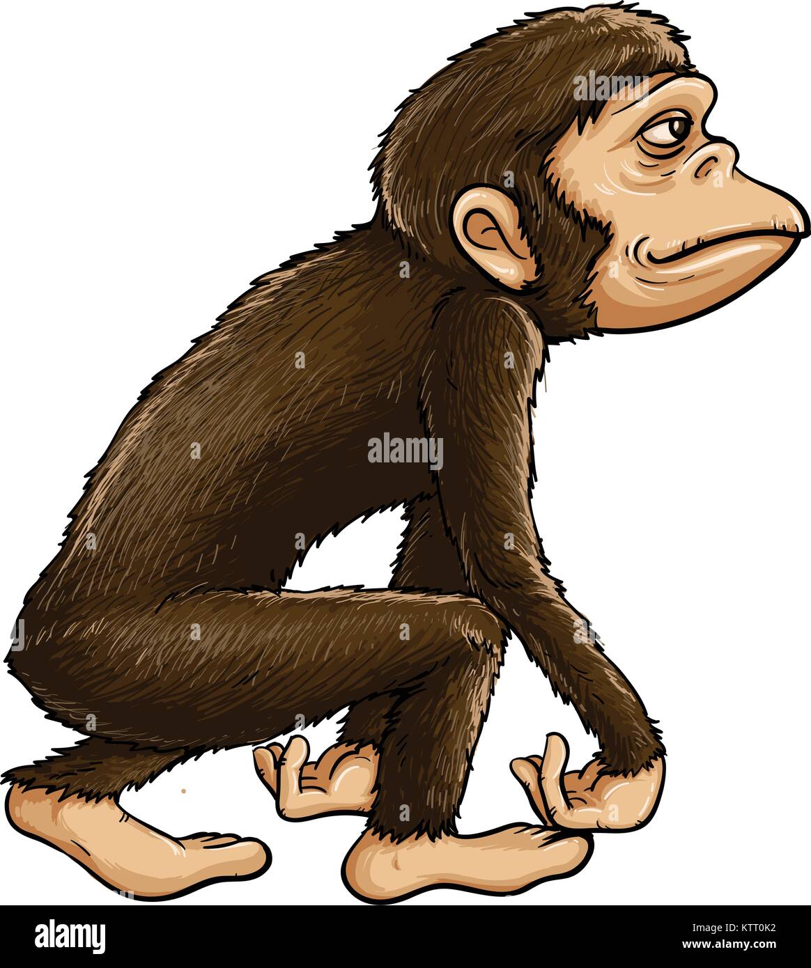 Illustration of early man from evolution series Stock Vector