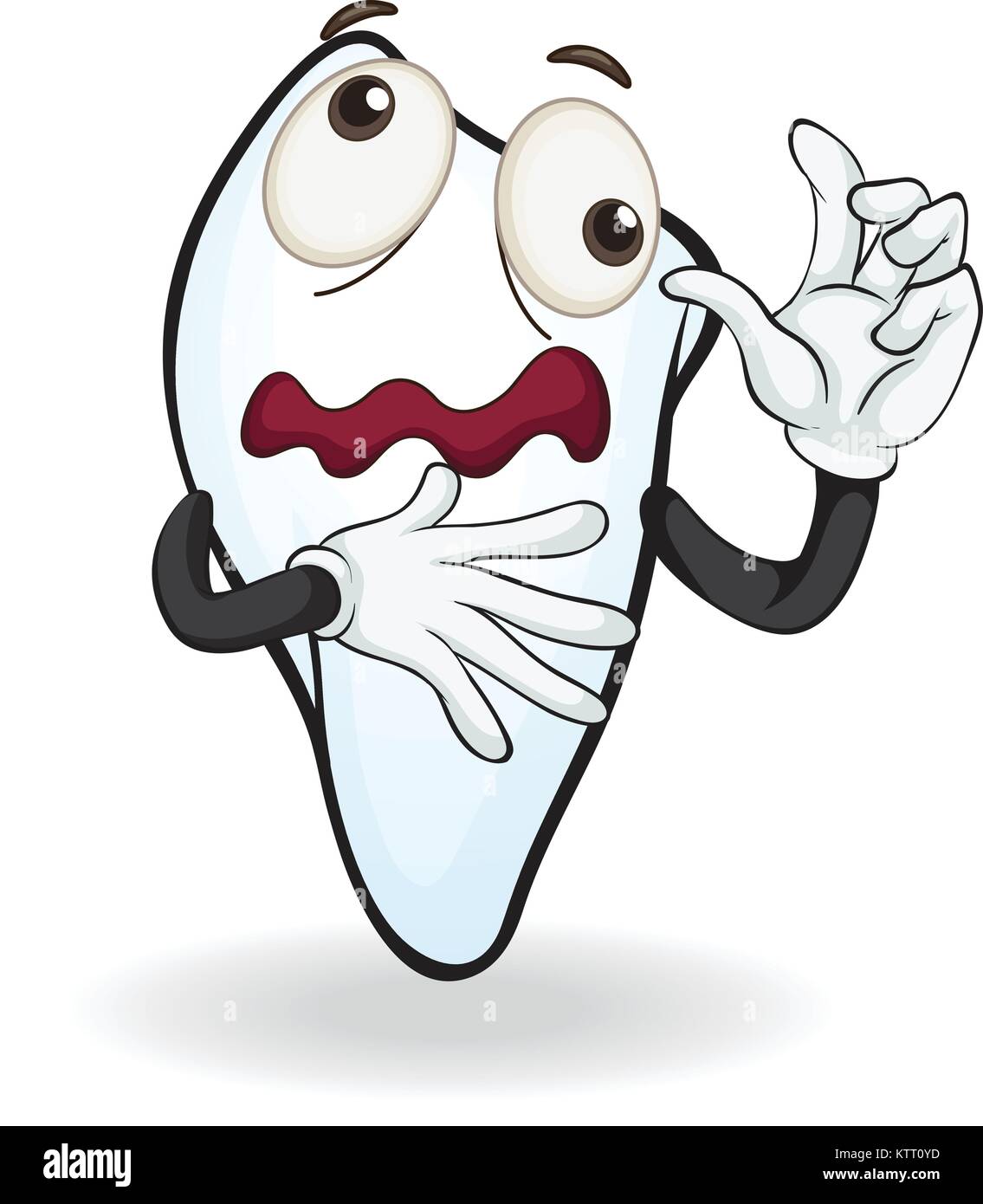 illustration of a tooth on a white background Stock Vector Image & Art ...