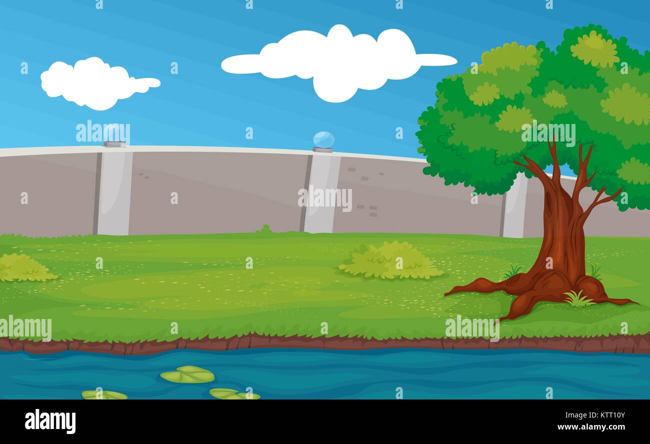 Illustration of an empty park Stock Vector Image & Art - Alamy